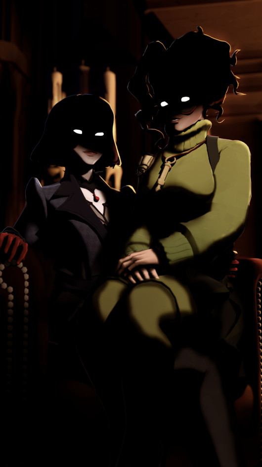 Mina and Paige Hideout Portrait Swap