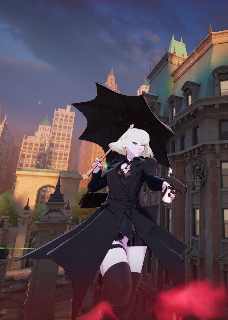 New Version/Blonde Mina in a black outfit image 3
