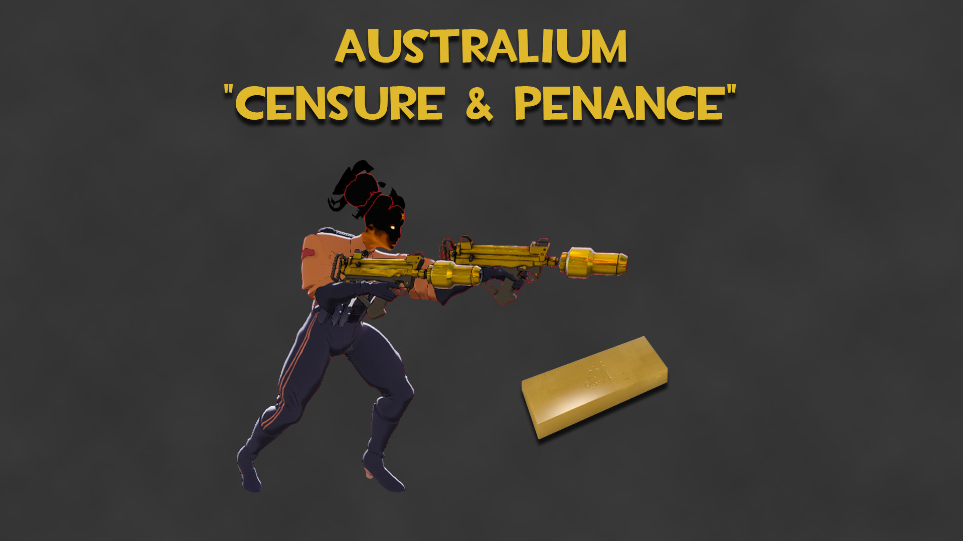 Australium "Censure & Penance" (Gold Haze Guns) image 2