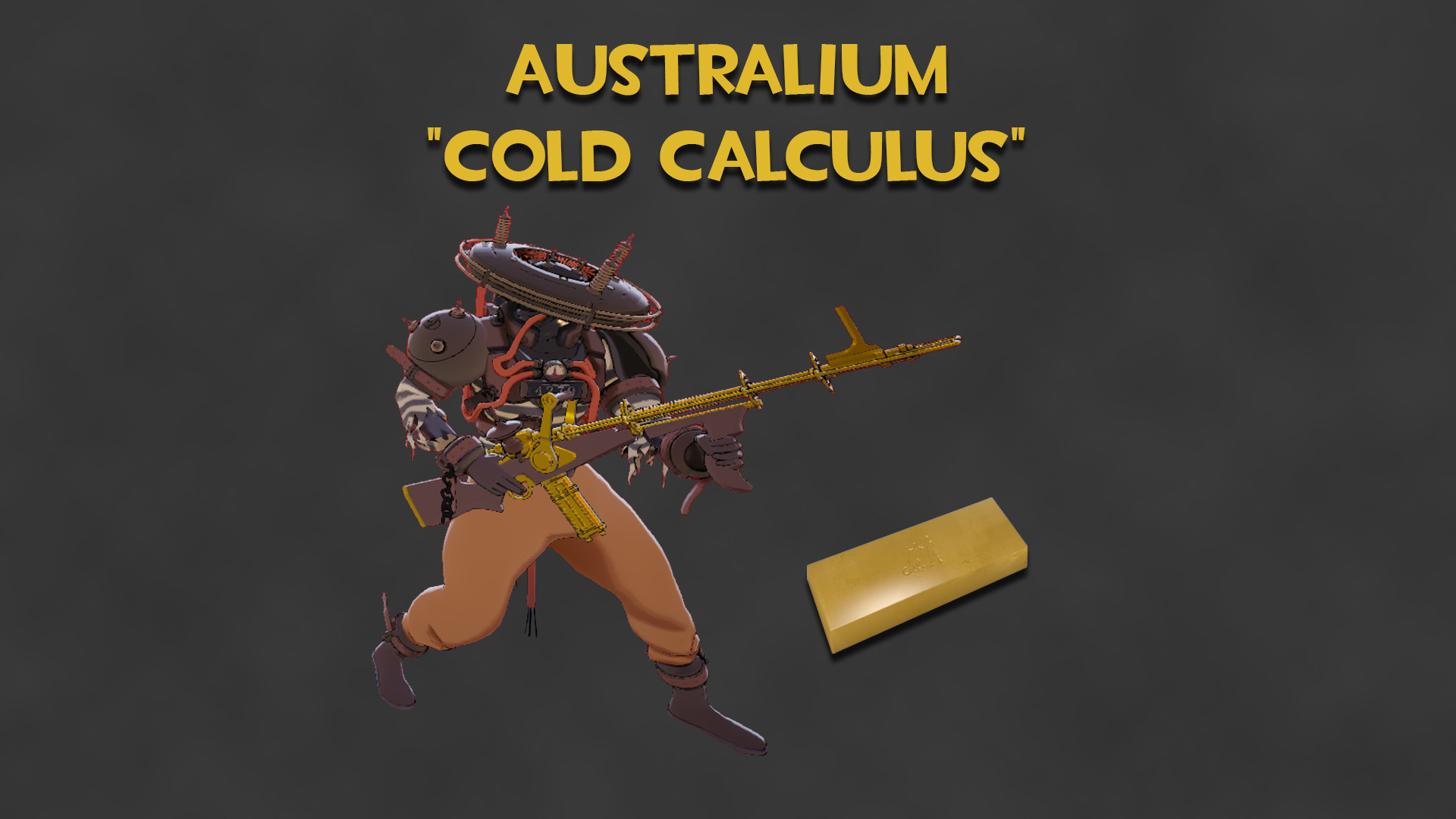 Australium "Cold Calculus" (Gold Seven Gun) image 2