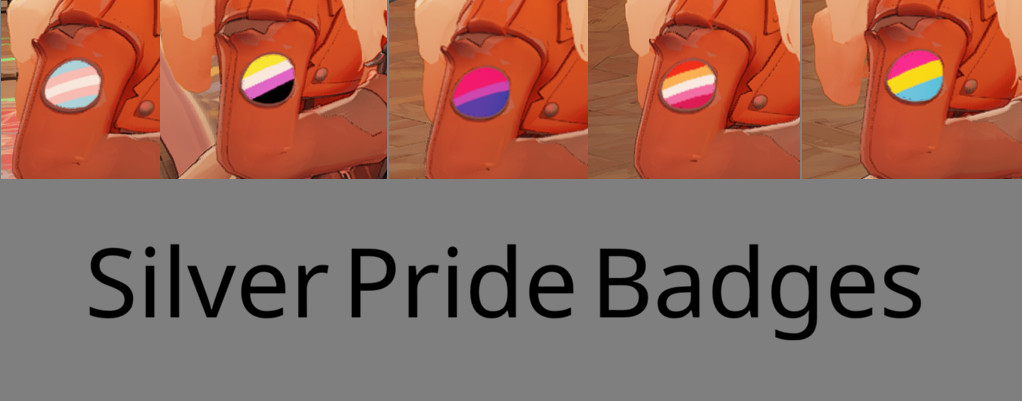 Silver Pride Sleeve Badges image 2