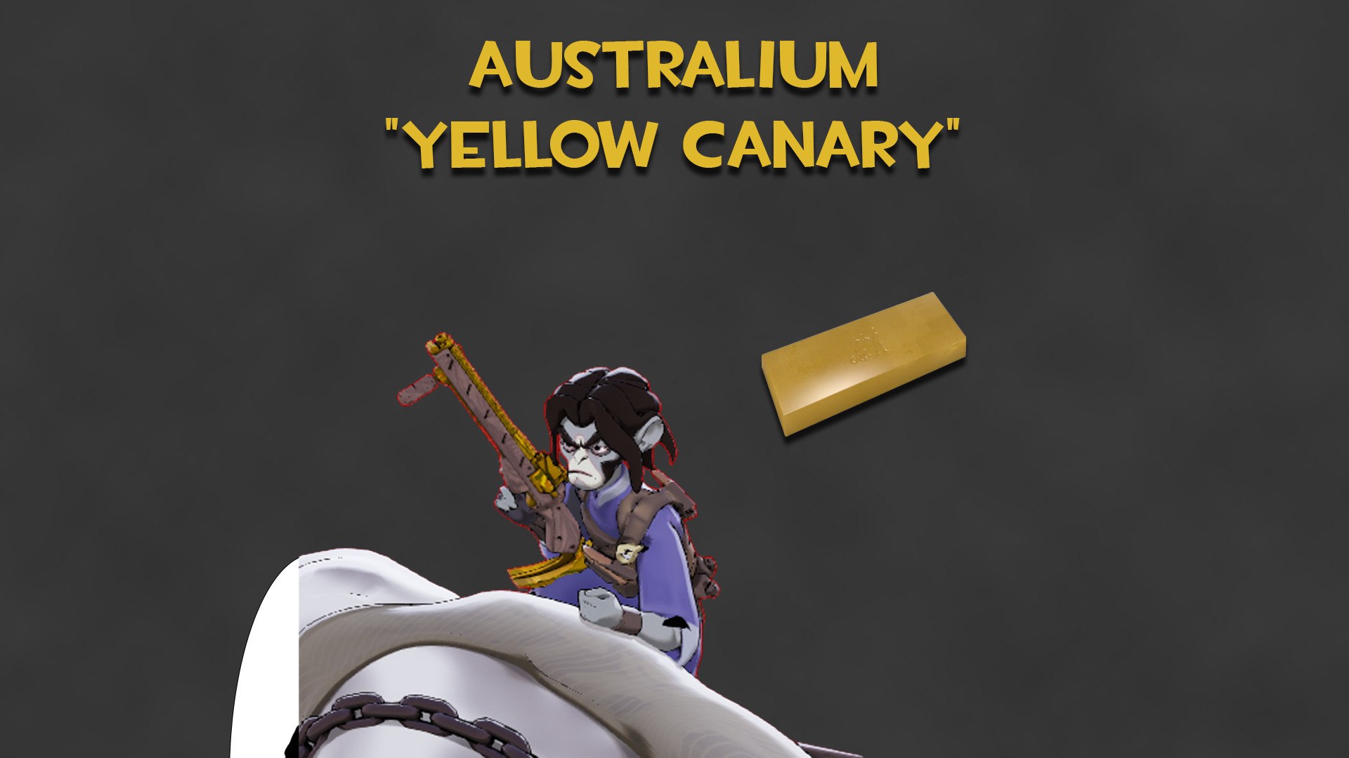 Australium "Yellow Canary" (Gold Mo & Kril Candle) image 2
