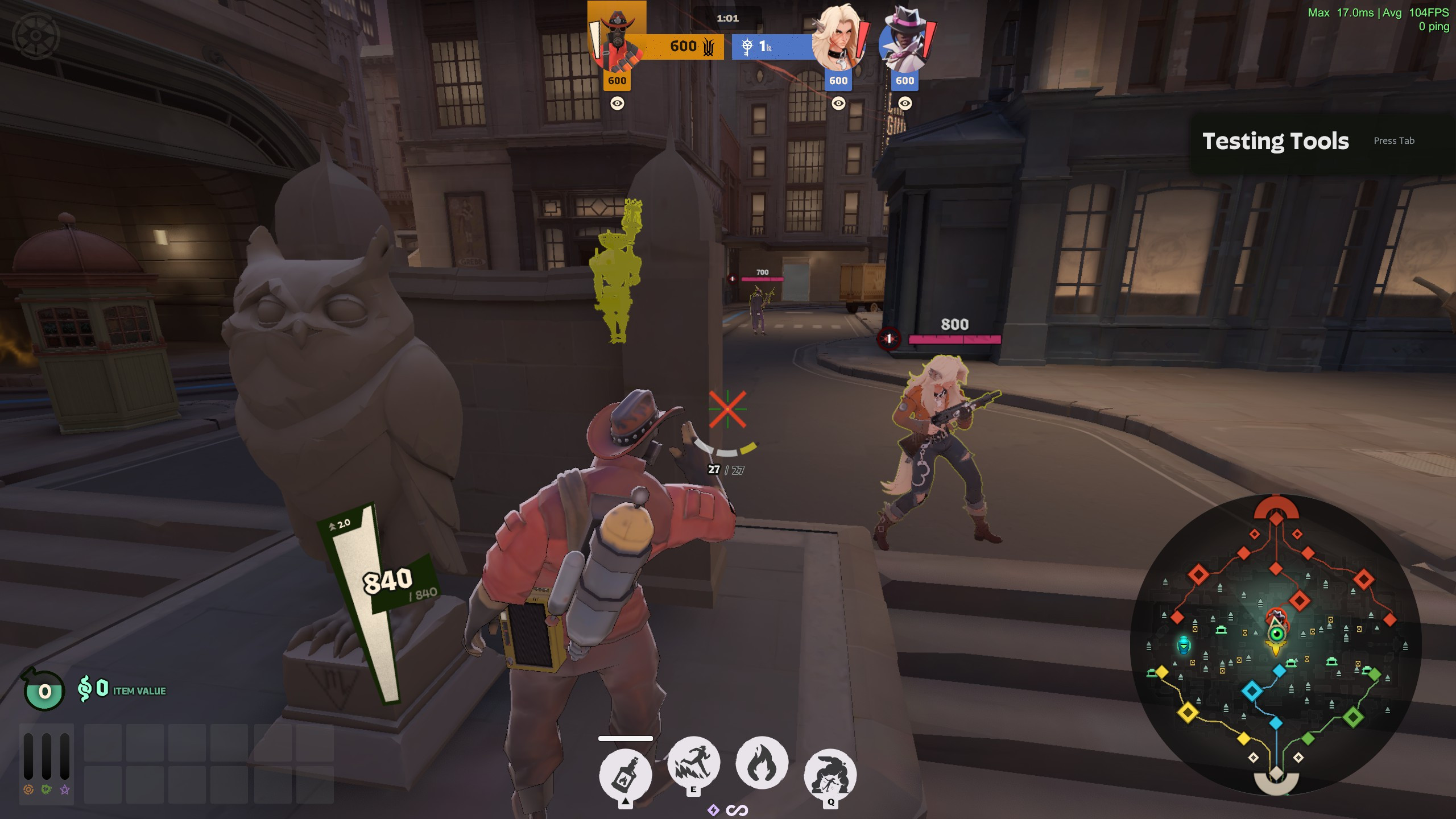 Colorful Enemy Outlines
