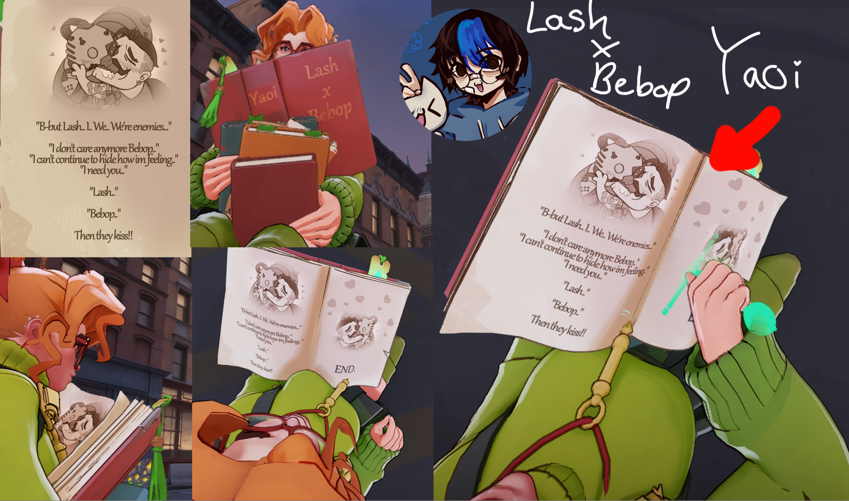 Paige book -> Lash x Bebop yaoi