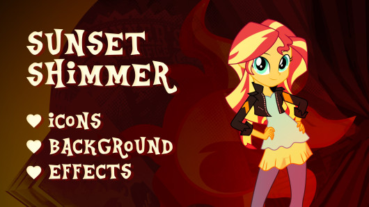 ICON, EFFECTS, BACKGROUND | Sunset Shimmer Celeste