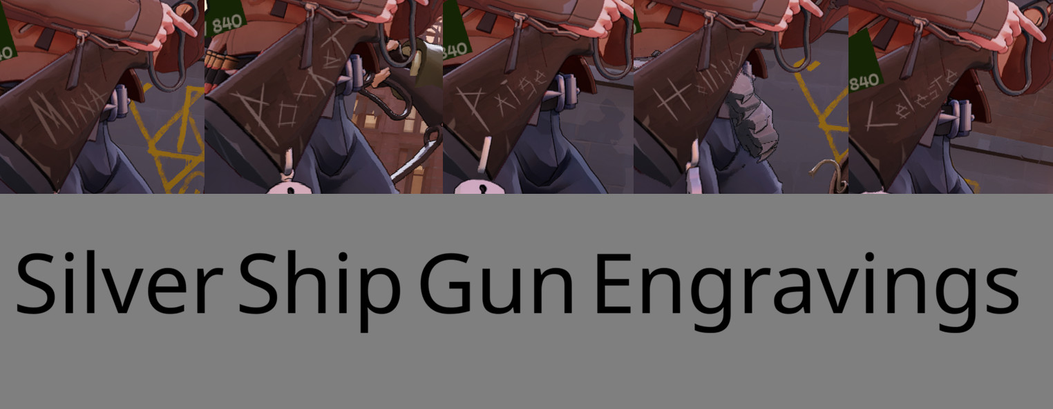 Silver Ship Gun Engravings image 2