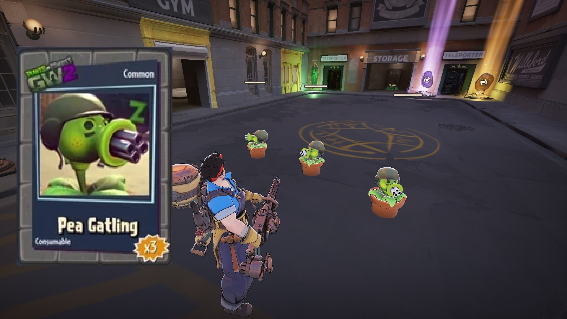 Gatling Pea (PVZ) over McGinnis turret image 2