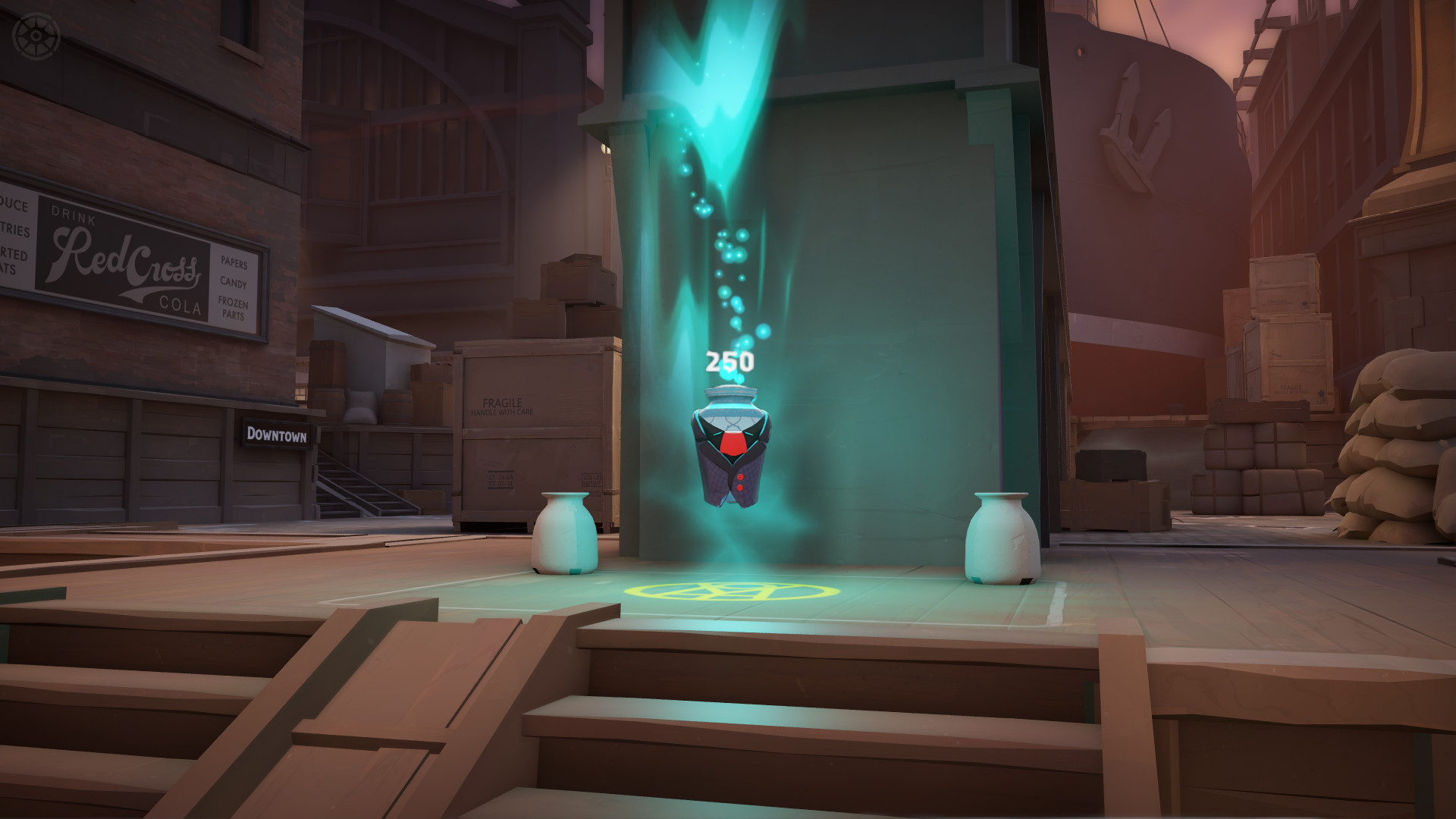 Spirit urn with Mina's Clothing