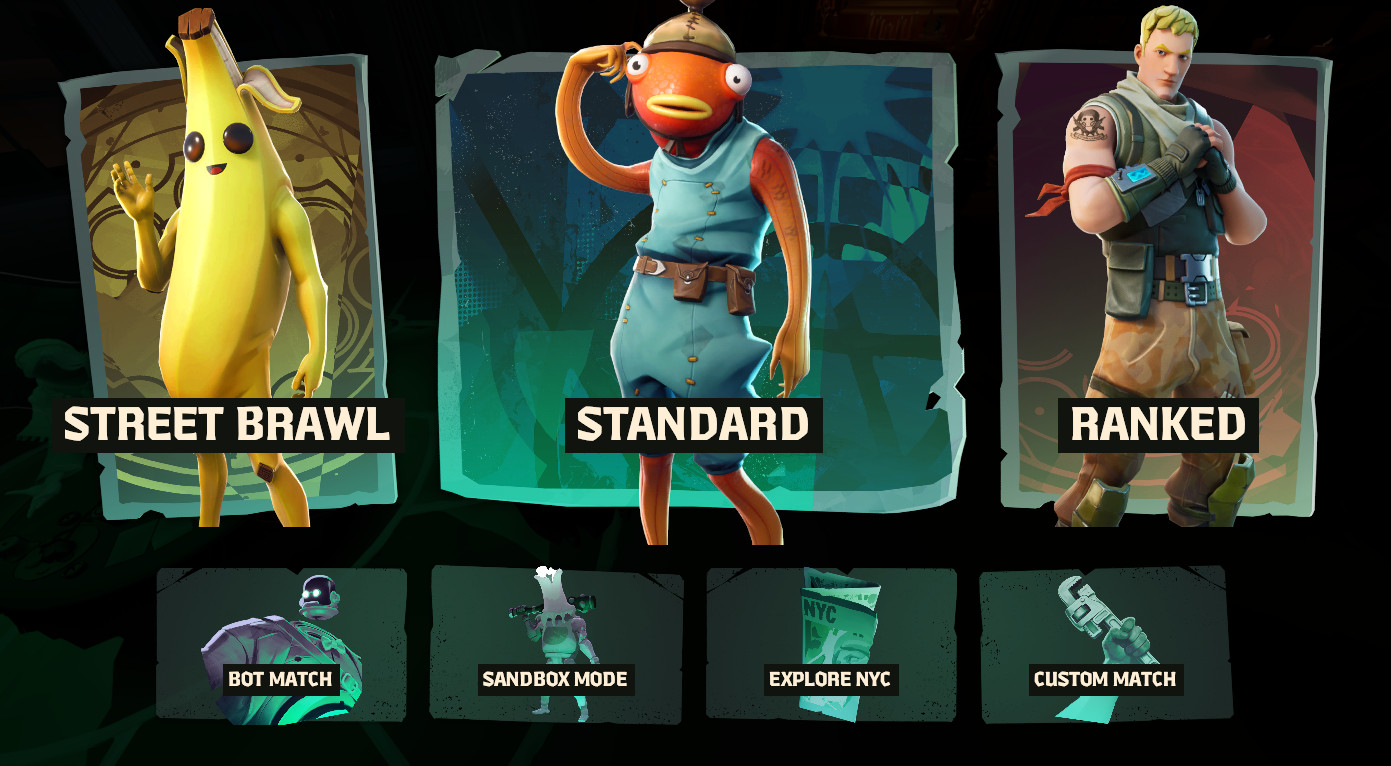 fortnite play screen