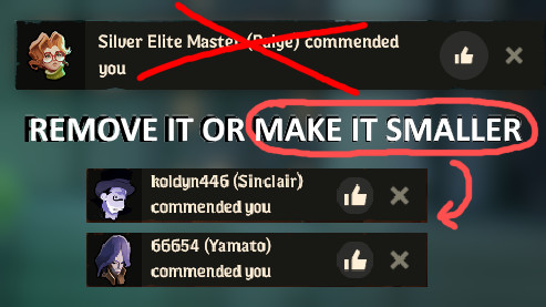 Smaller/No Commend Notification image 2