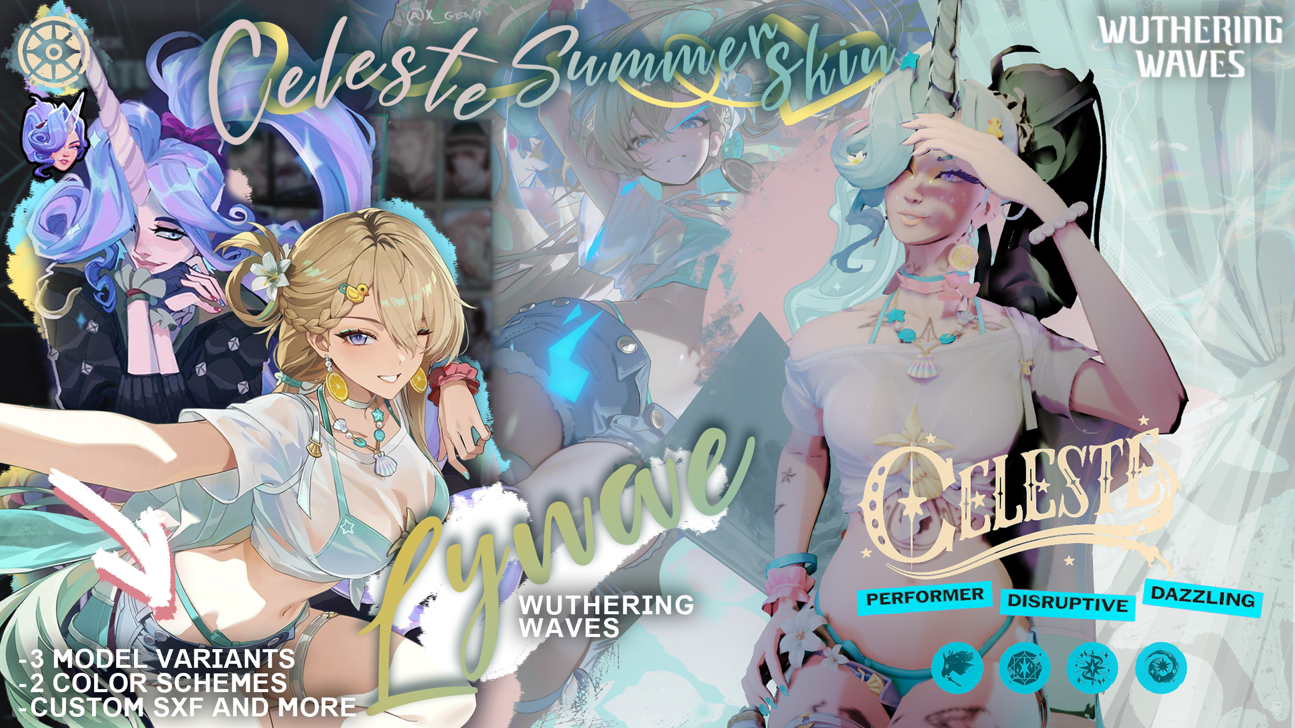 Сeleste Lynae Summer skin Wuthering Waves image 2