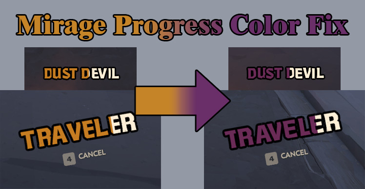 Mirage Progress Bar Color Fix image 2