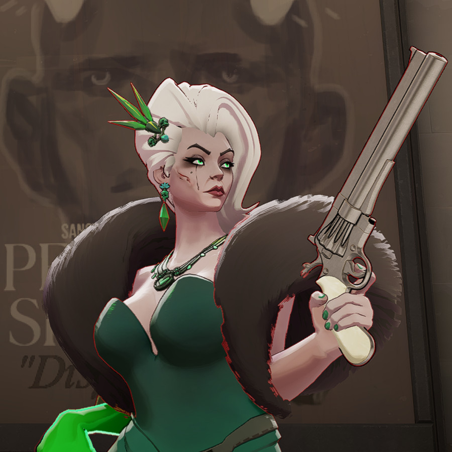 Portrait-Styled Dynamic Lady Geist Expression image 4