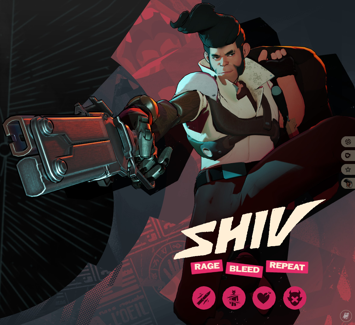 Cream/Blood Red Shiv + Icons 7/28 image 4