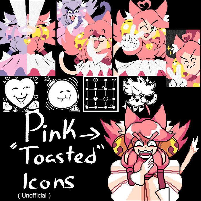 Pink Toasted Style Icons