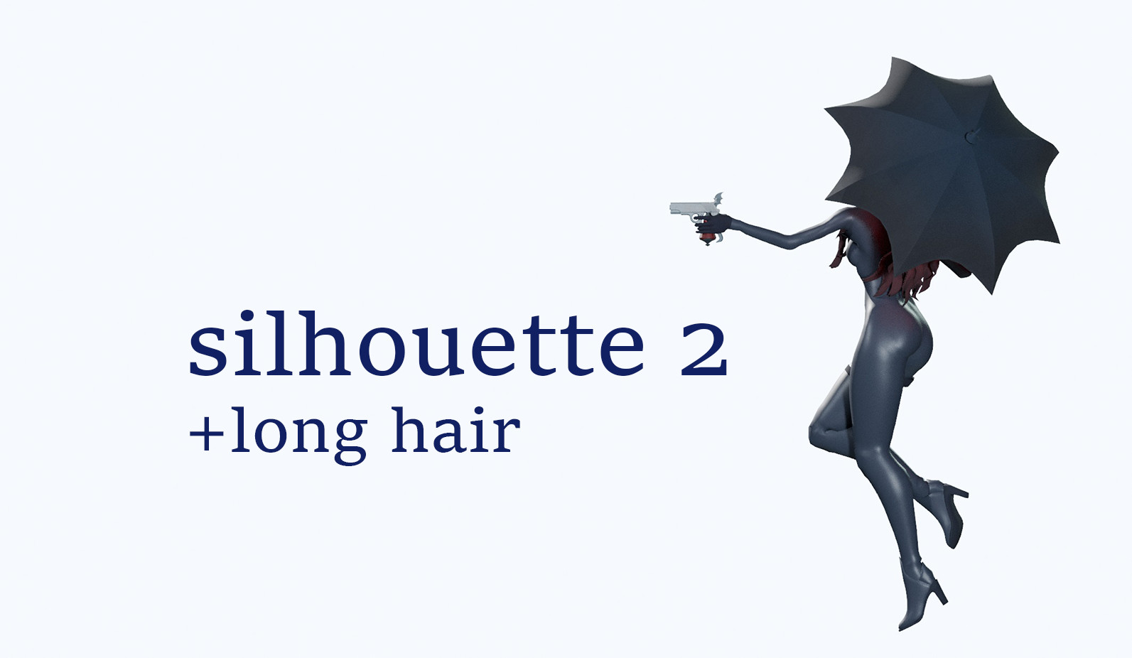 mina silhouette 2 (+long hair) image 2