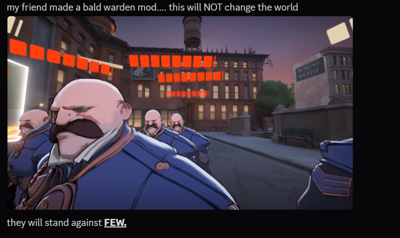 Hatless/Bald Warden image 6