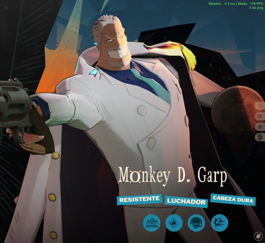 Garp (One Piece) as Abrams
