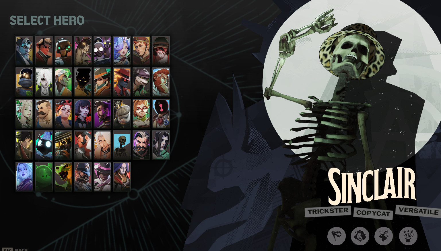 Sinclair but is skeleton with Leopard Hat image 2