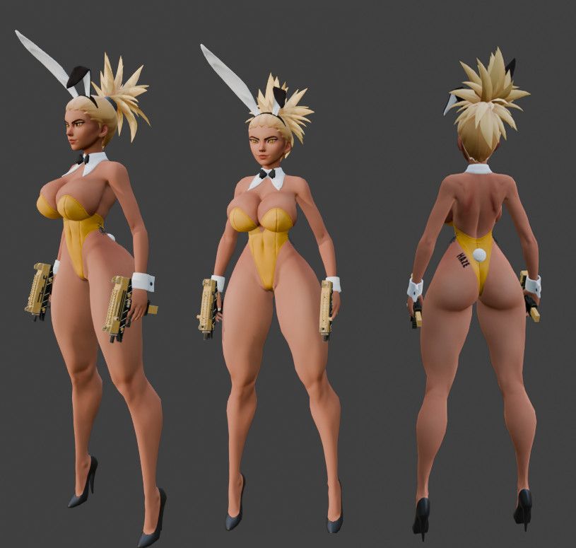 Human Haze Bunny Girl(Commissioned) image 3