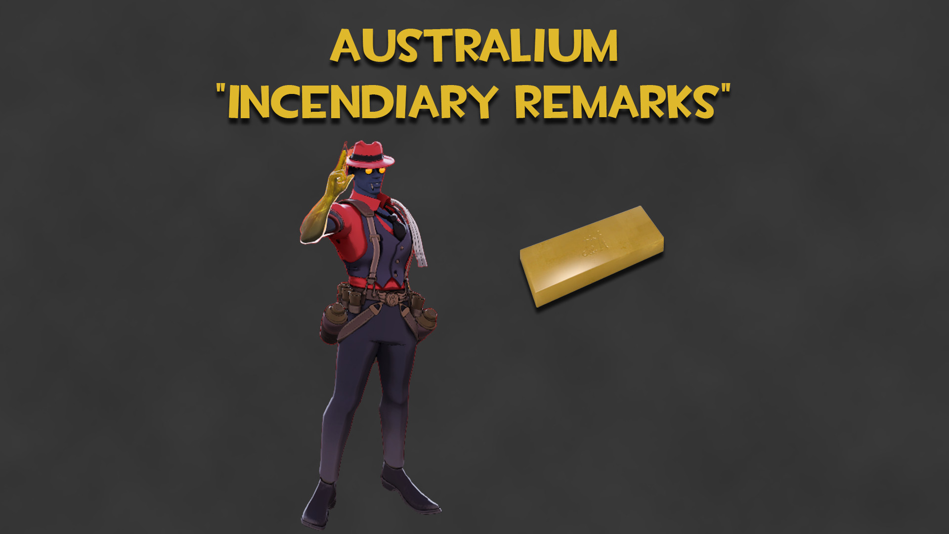 Australium "Incendiary Remarks" (Gold Infernus) image 2