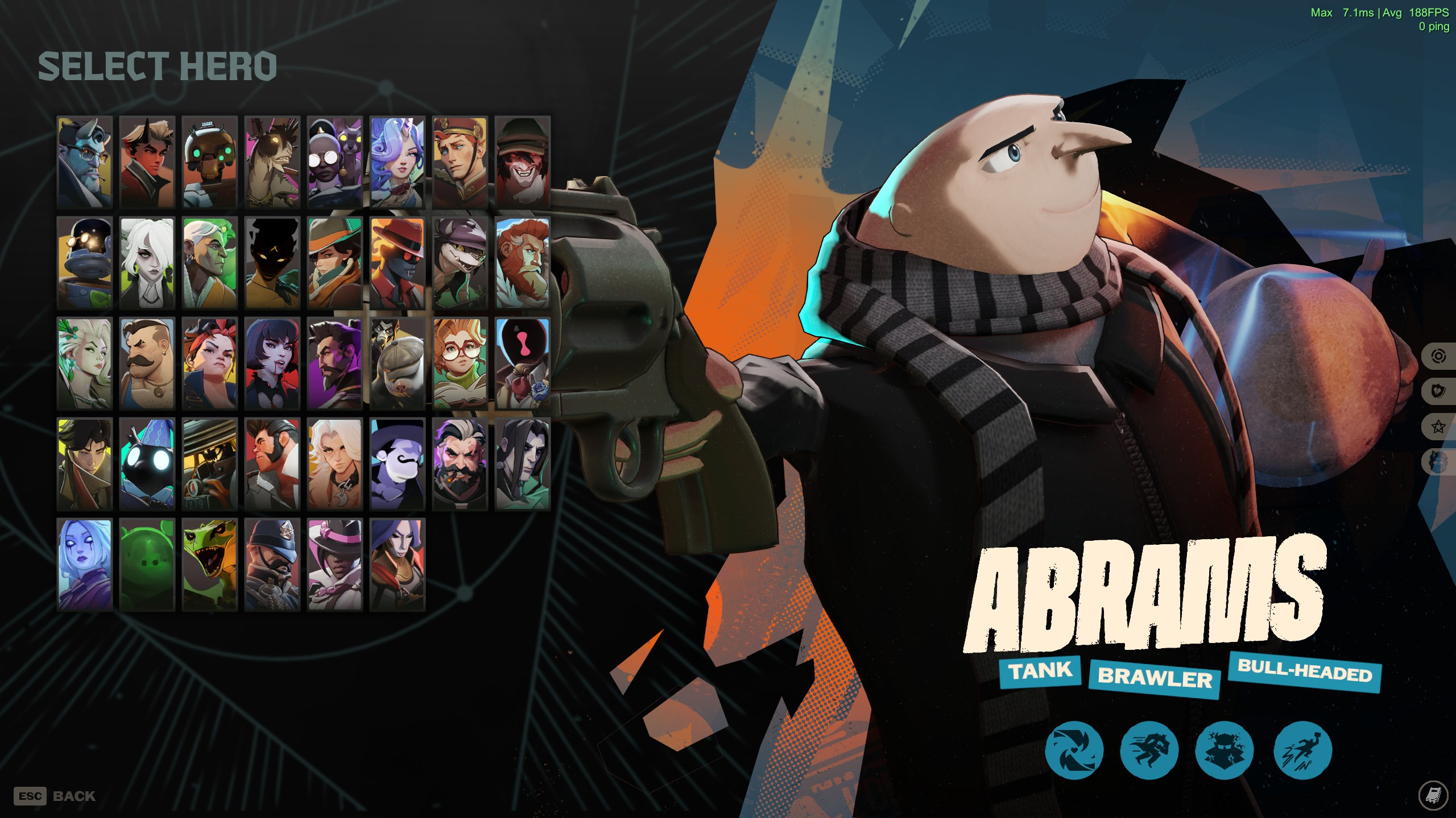 Gru as Abrams (Despicable Me) WIP