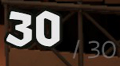 Stylized Font for Ammo Counter