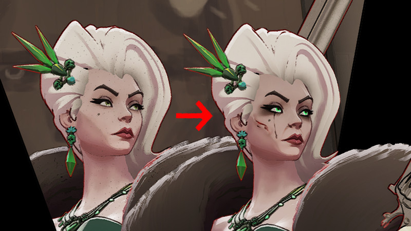 Portrait-Styled Dynamic Lady Geist Expression image 2