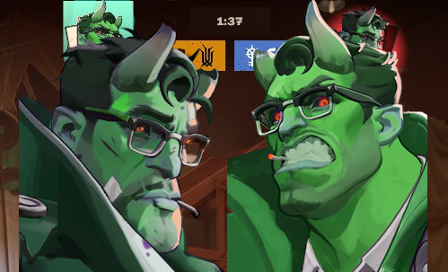 GREEN ABRAMS GLOAT ICON