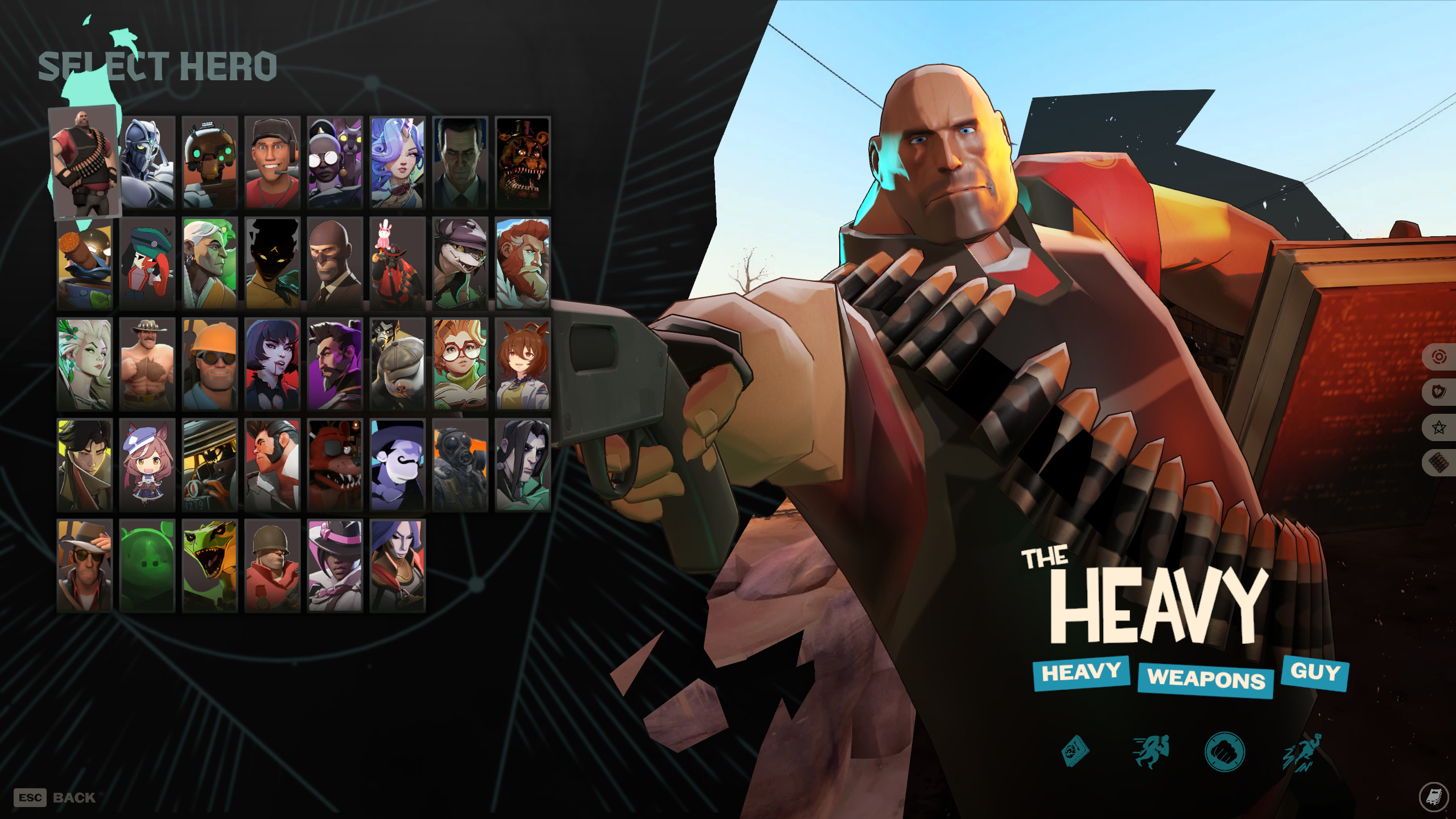 Heavy TF2 as Abrams image 2