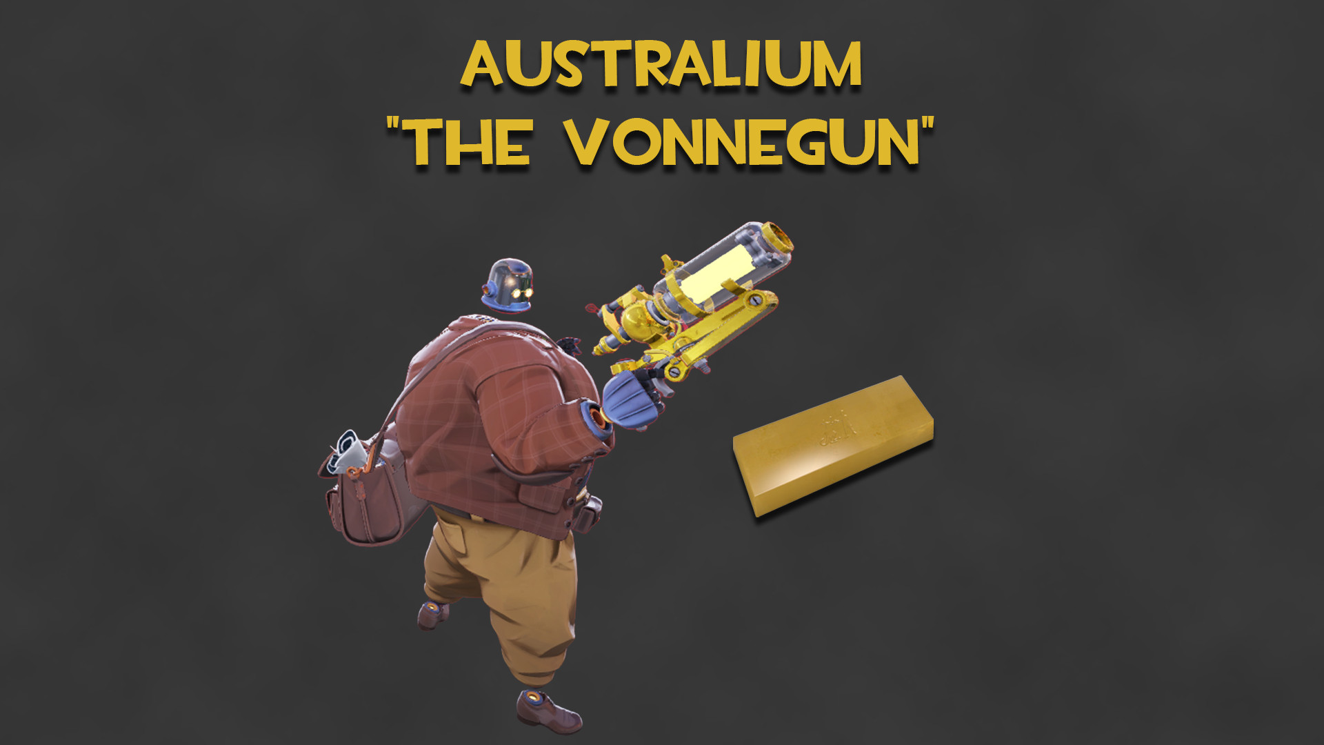 Australium "The Vonnegun" (Gold Dynamo Gun) image 2