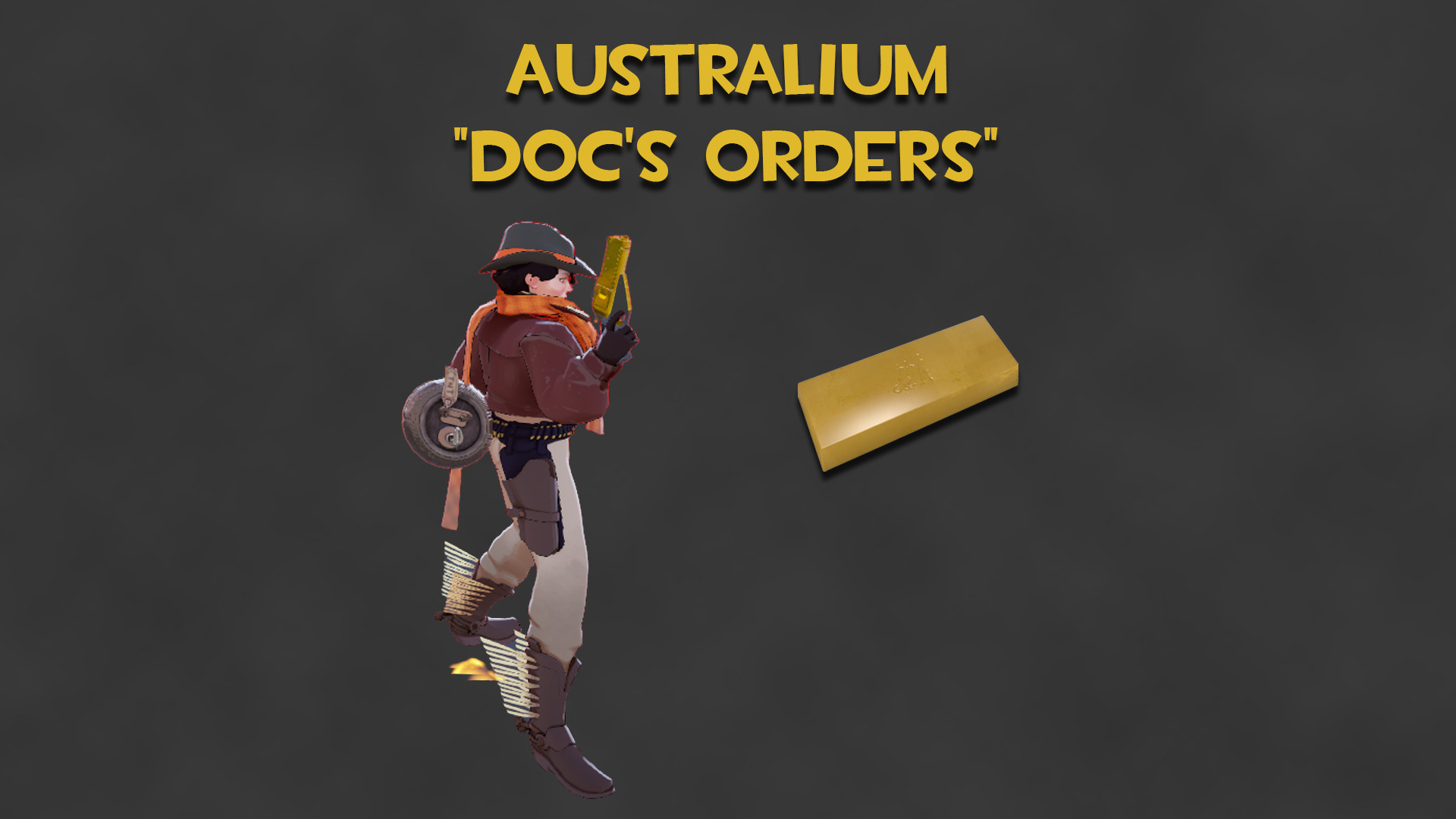 Australium "Doc's Orders" (Gold Holliday Gun) image 2