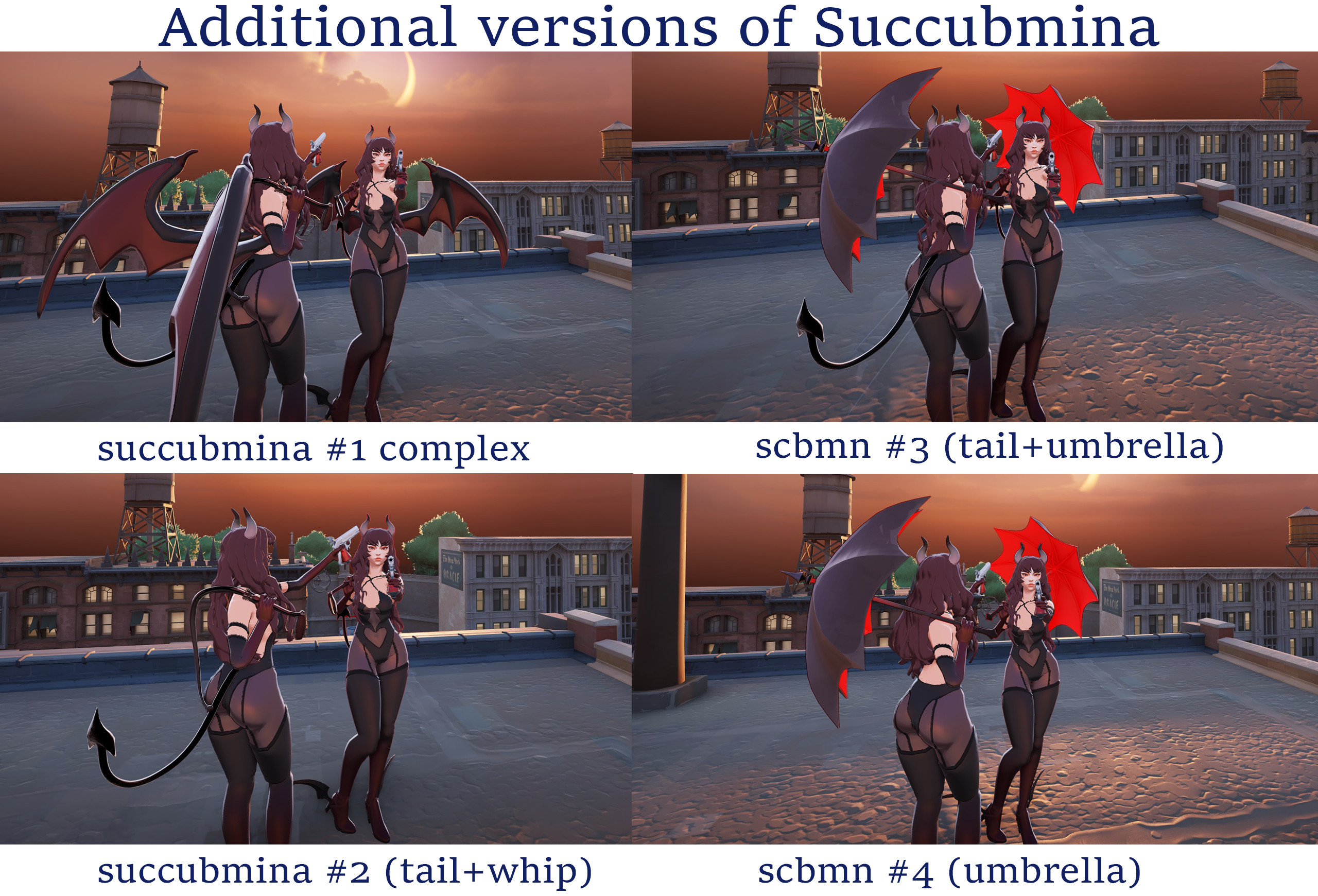 Succubmina (Long Hair + Wings) image 3