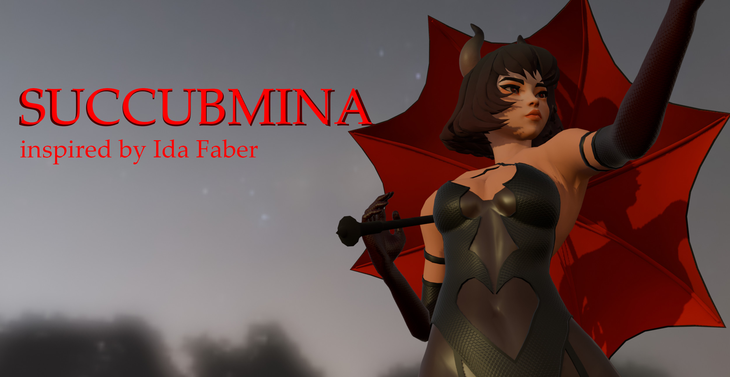 Succubmina (Long Hair + Wings) image 2