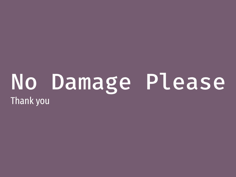 No Damage Please