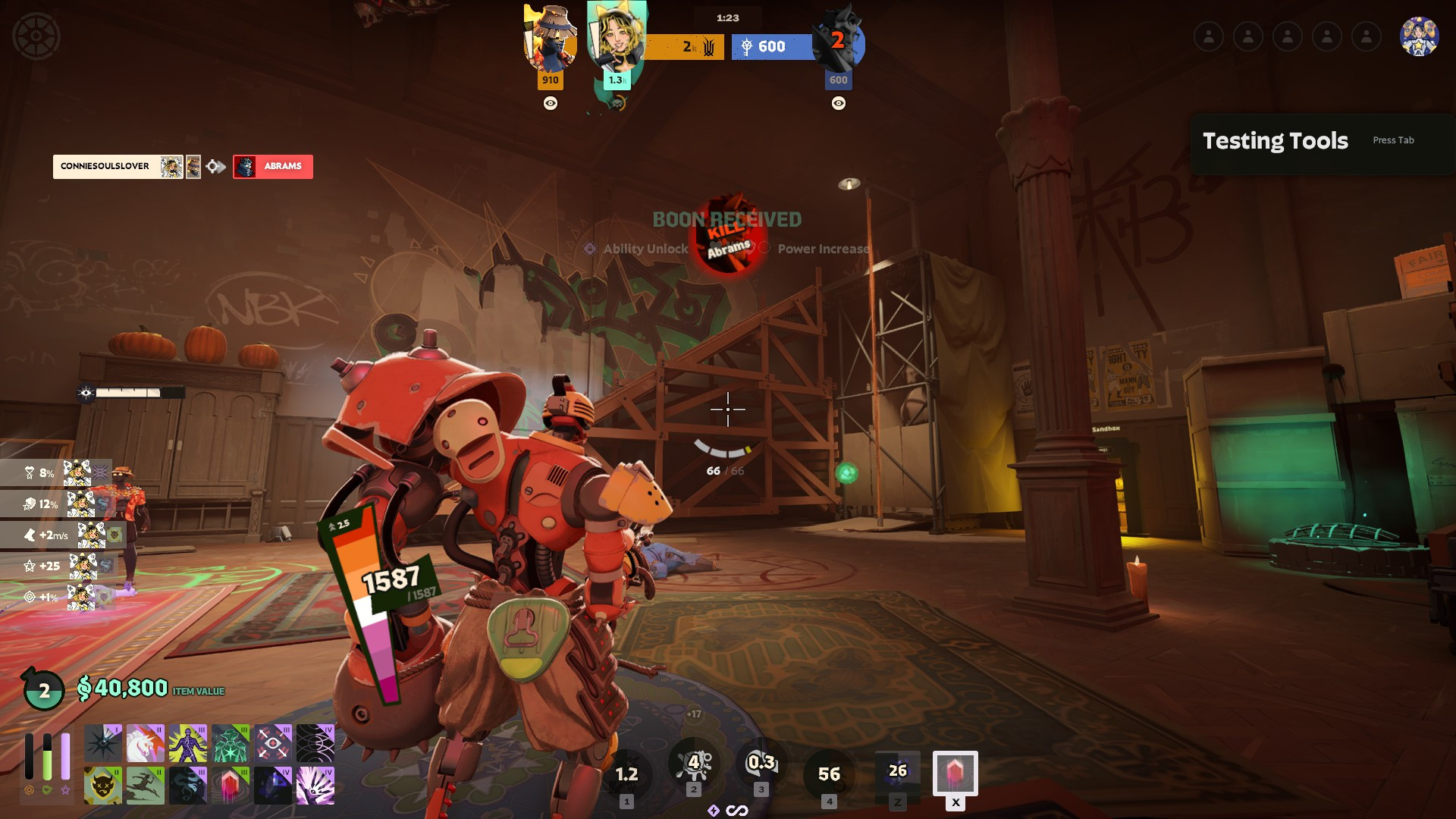 Connie Soul icons over Bebop