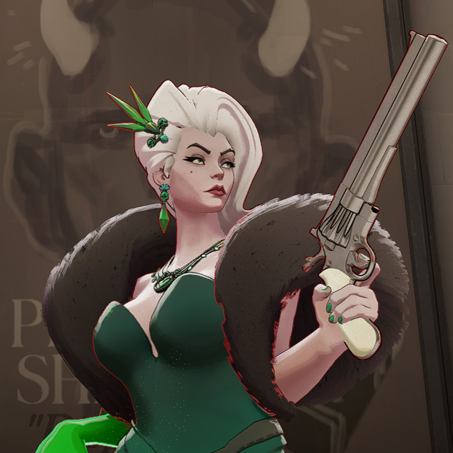 Portrait-Styled Dynamic Lady Geist Expression image 3