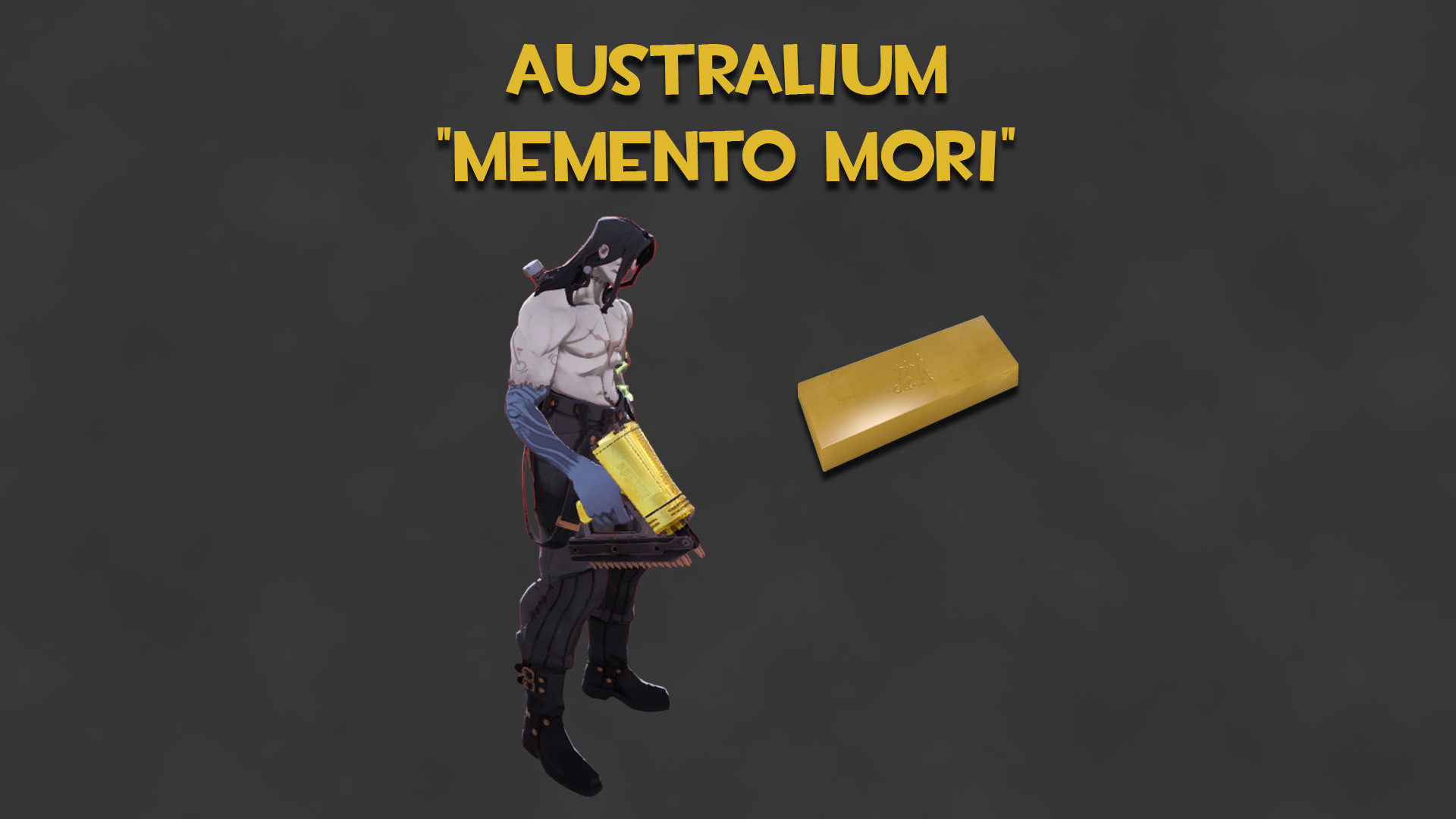 Australium "Memento Mori" (Gold Victor Gun) image 2