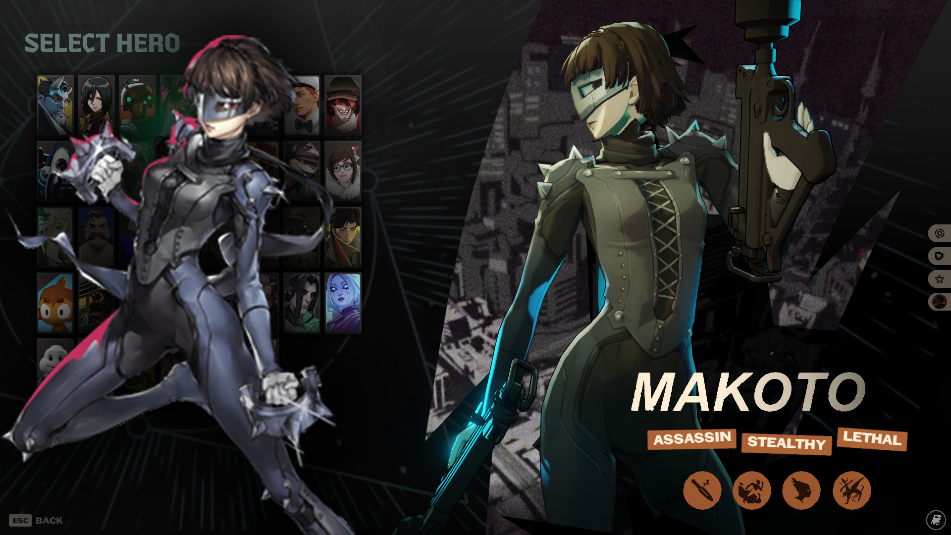 Makoto Niijima as Haze (Persona 5)