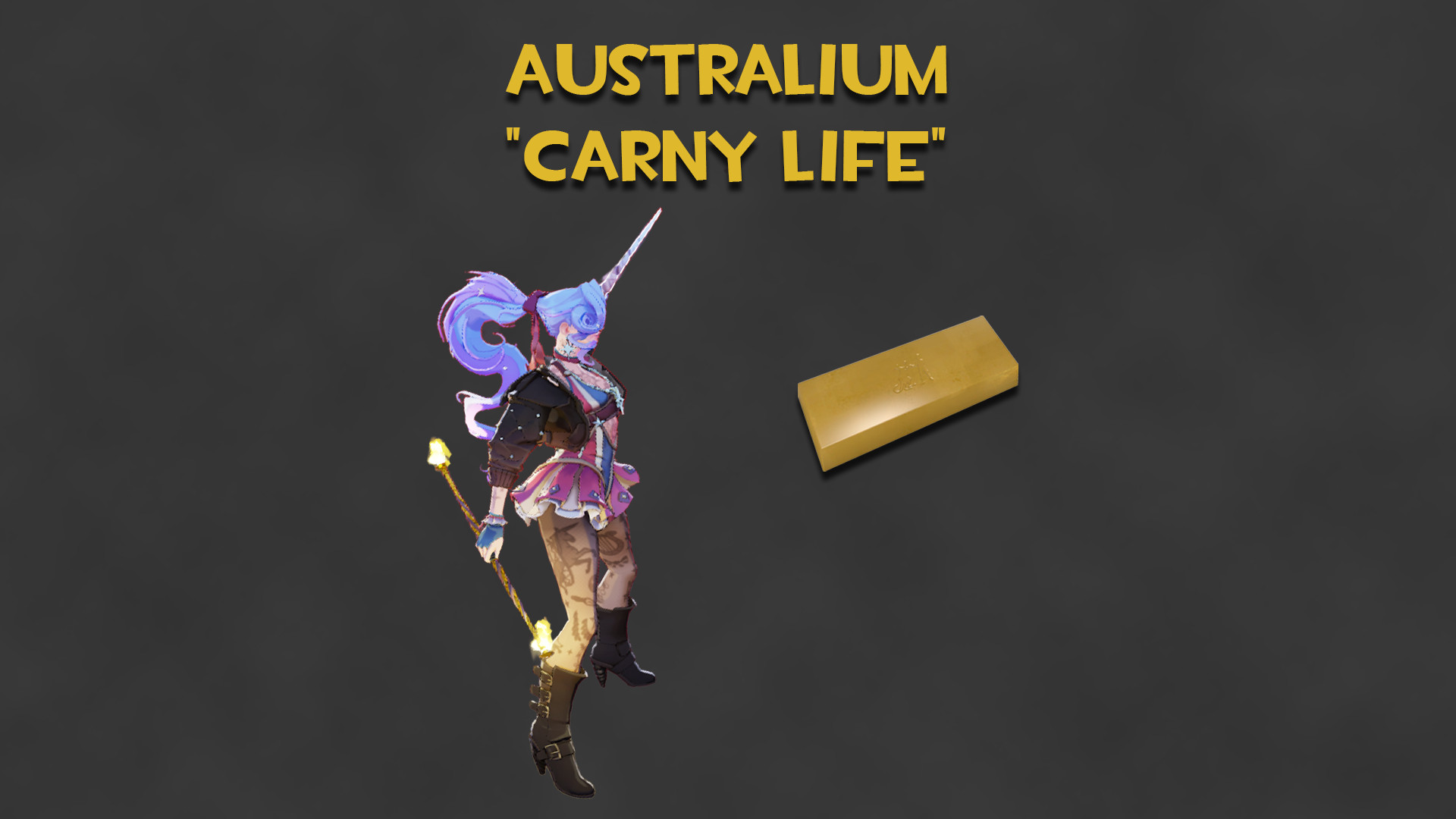 Australium "Carny Life" (Gold Celeste Wand) image 2