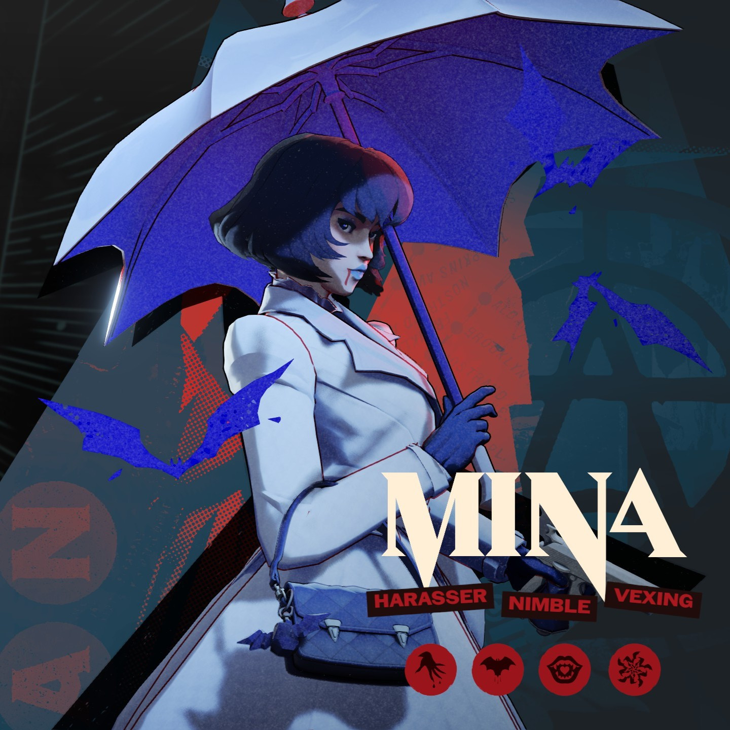 White and Blue Mina image 2
