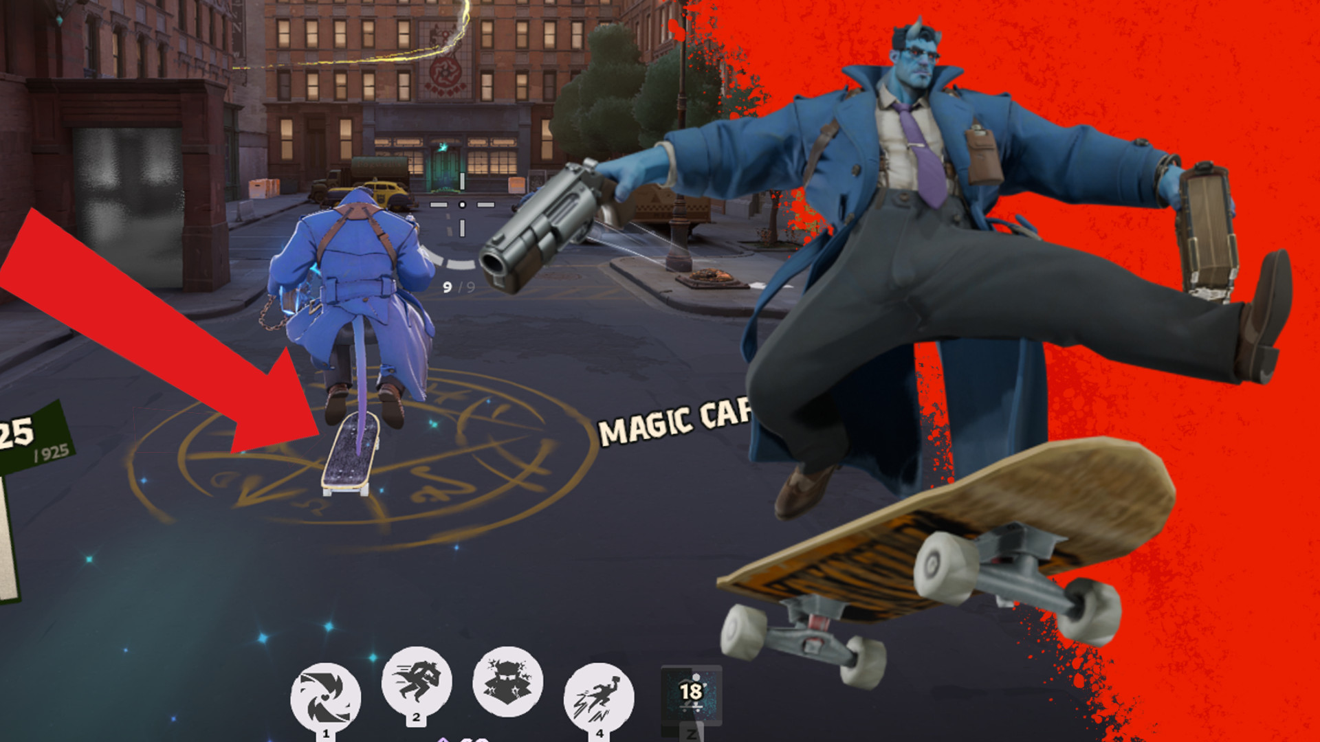Skateboard over Magic Carpet image 2