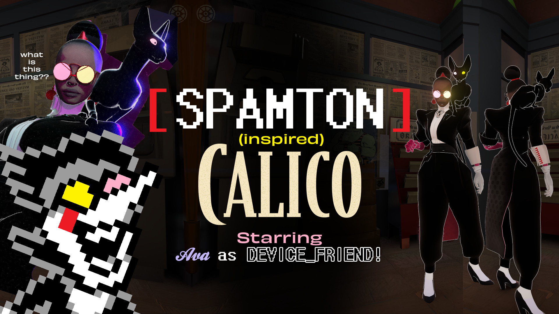 Spamton inspired Calico image 2