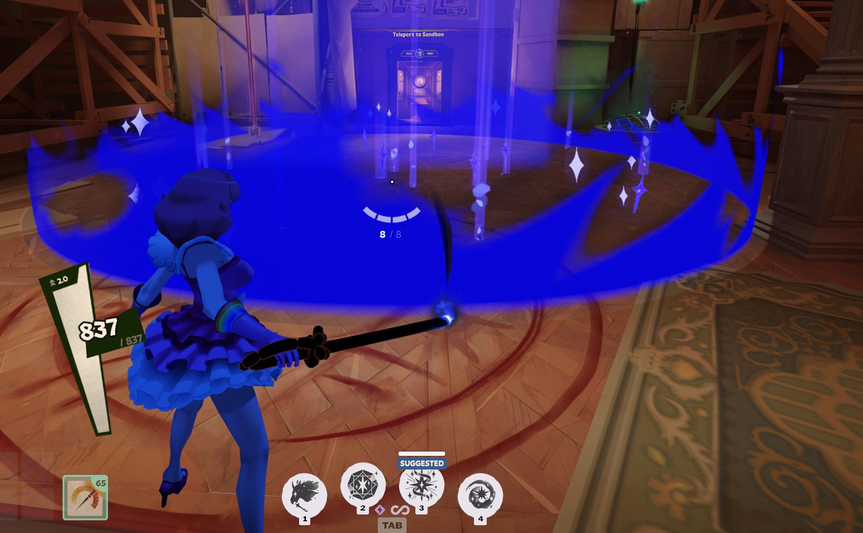 Black and Blue Celeste Particles image 2