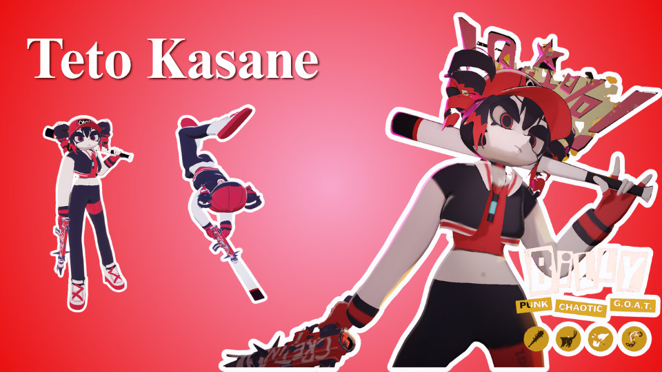 YARARARA Kasane Teto Billy [commission] image 2