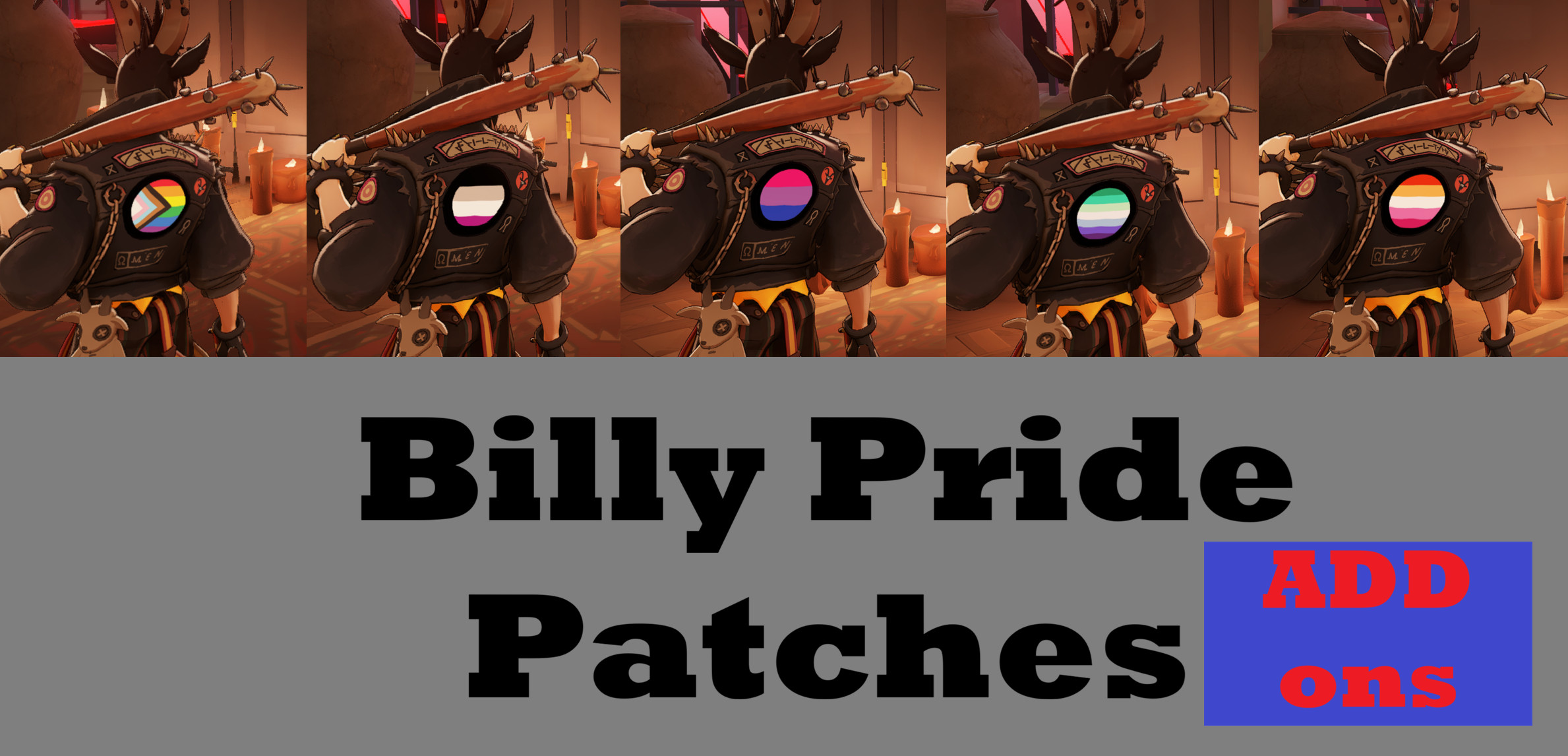 Billy Pride Patches Add ons image 2