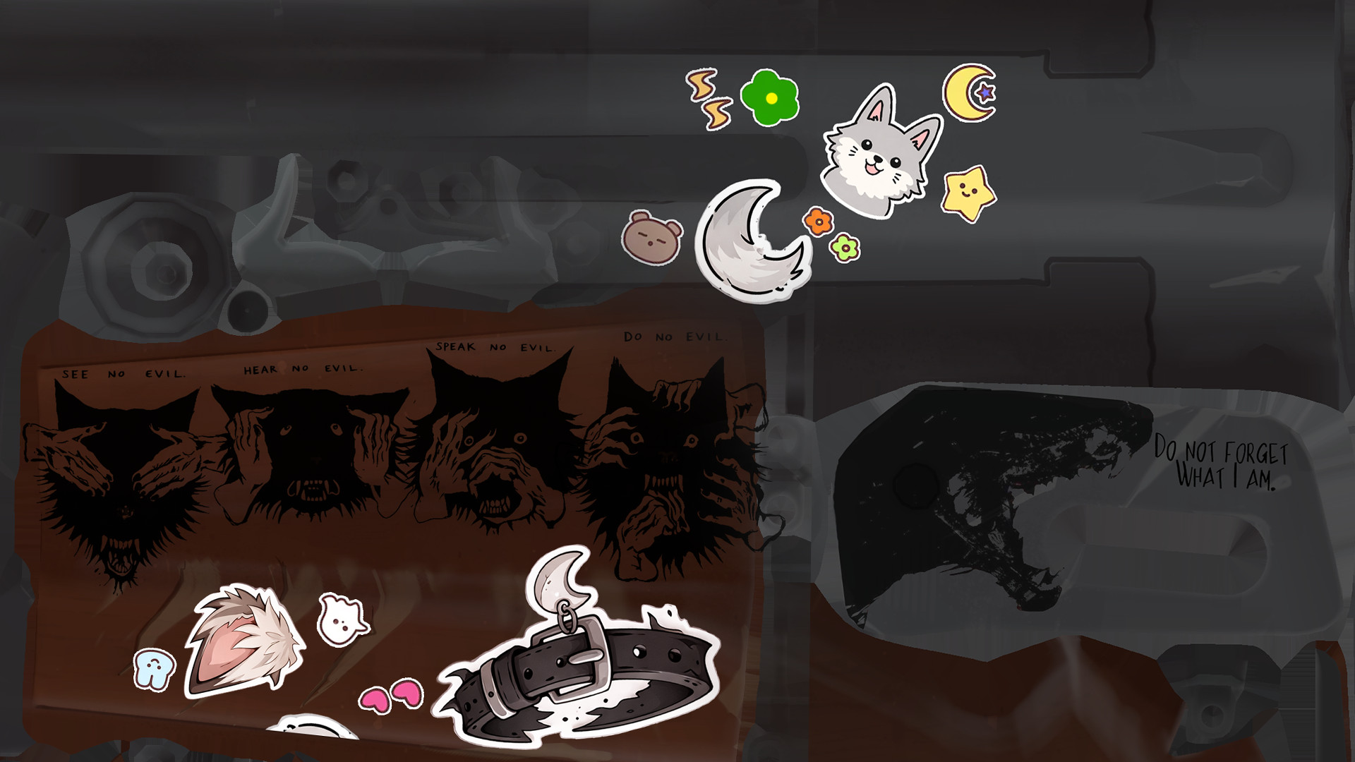 Gun Stickers Silver image 3