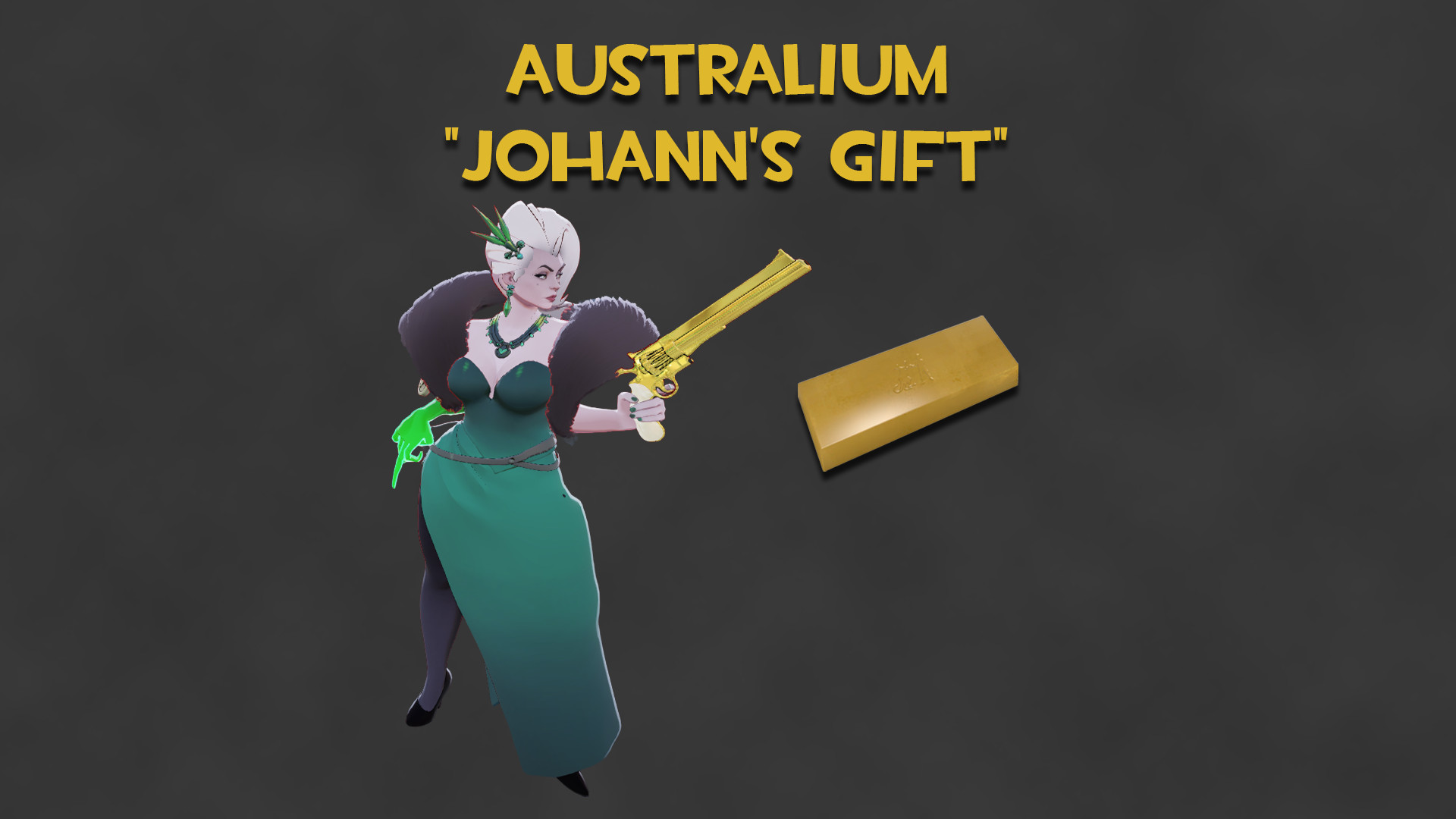 Australium "Johann's Gift" (Gold Lady Geist Gun) image 2