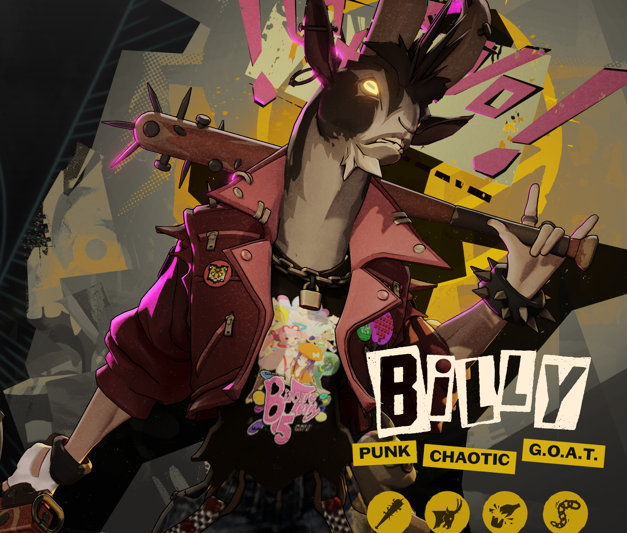 Travis Touchdown styled Billy image 2