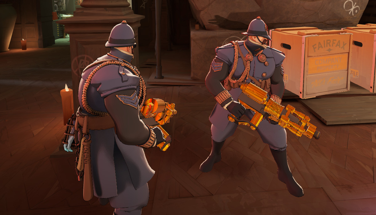 Australium "Freedom's Cost" (Gold Warden Gun) image 4
